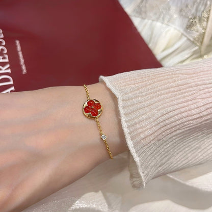 [moco jewelrys]SUN PEDANT CARNELIAN BRACELET