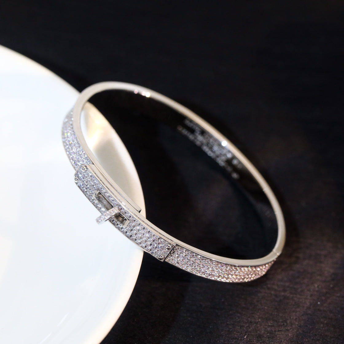 [moco jewelrys]KELLY BRACELET DIAMOND PAVED