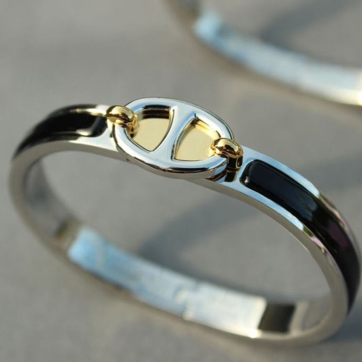 [moco jewelrys]CLIC CHAINE SILVER BRACELET