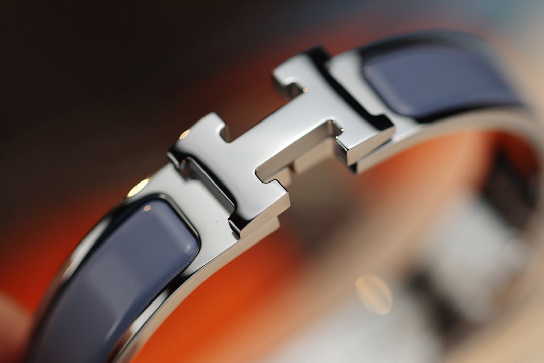 [moco jewelrys]H BRACELET 12MM BLUE GRAY