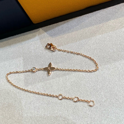 [moco jewelrys]STAR DIAMOND PINK GOLD BRACELET