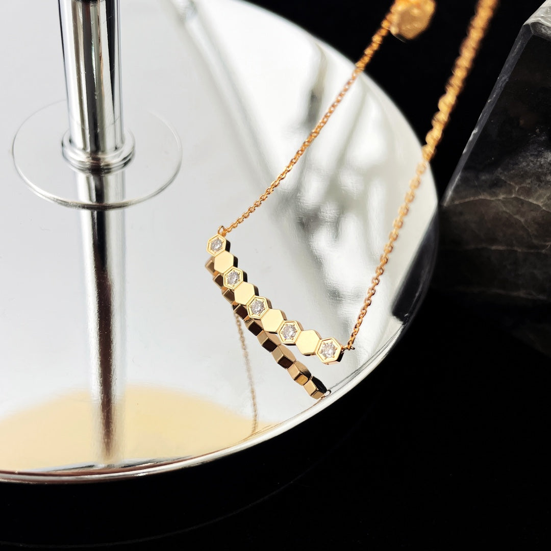 [moco jewelrys]BEE MY LOVE DIAMOND NECKLACE