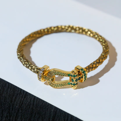 [moco jewelrys]FORCE 10 GOLD GREEN DIAMOND PAVED