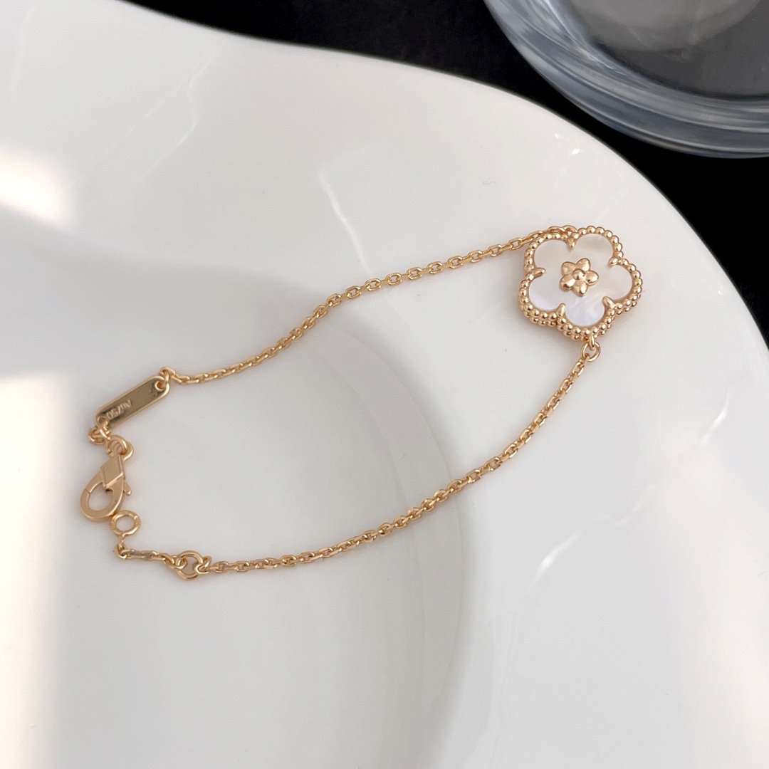 [moco jewelrys]LUCKY SPRING ROSE GOLD MOP BRACELET