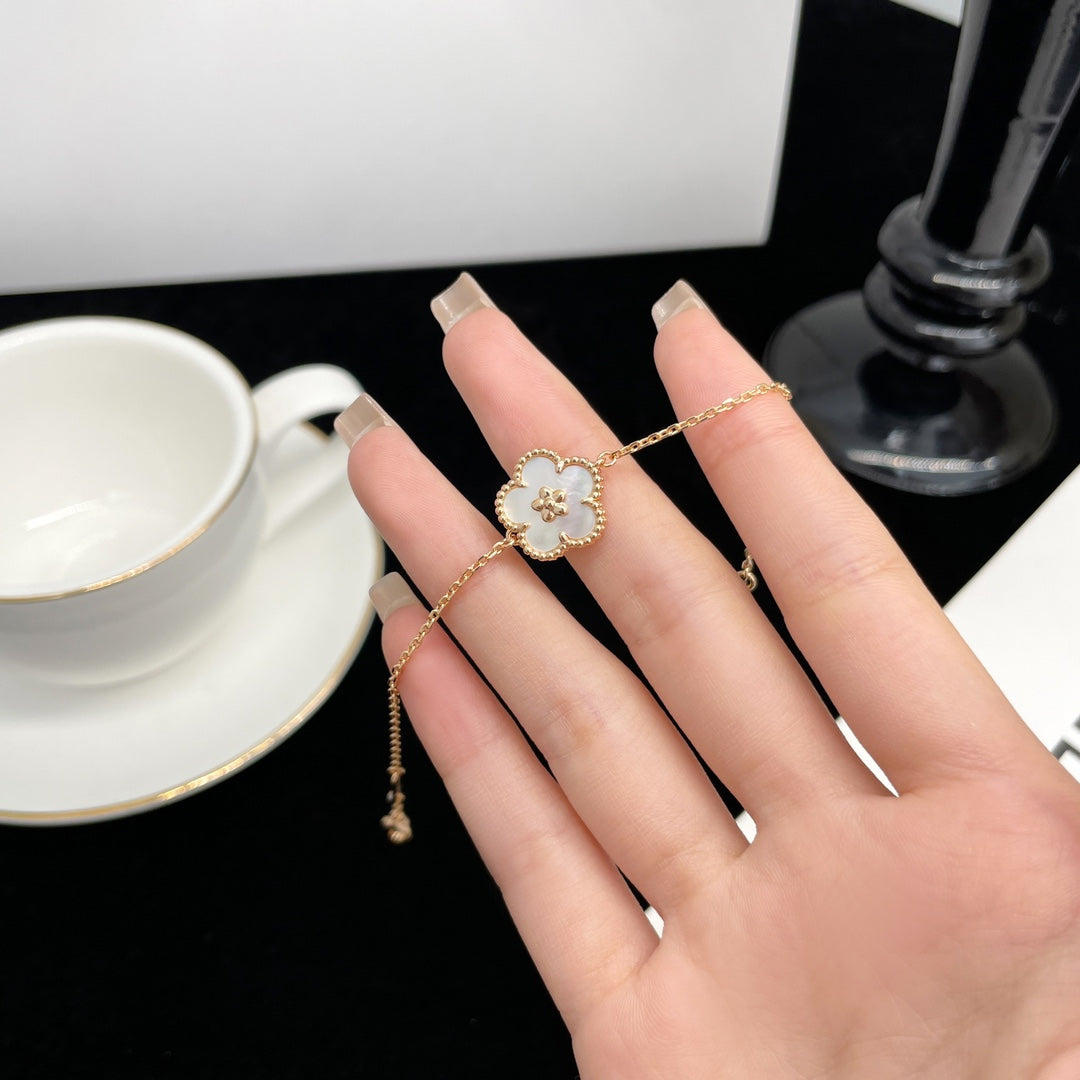 [moco jewelrys]LUCKY SPRING ROSE GOLD MOP BRACELET