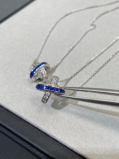 [moco jewelrys]LIENS DIAMOND SILVER NECKLACE