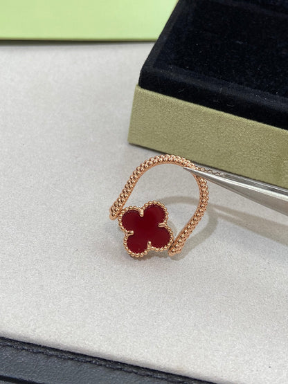 [moco jewelrys]CLOVER RIVERSIBLE ROSE GOLD RING