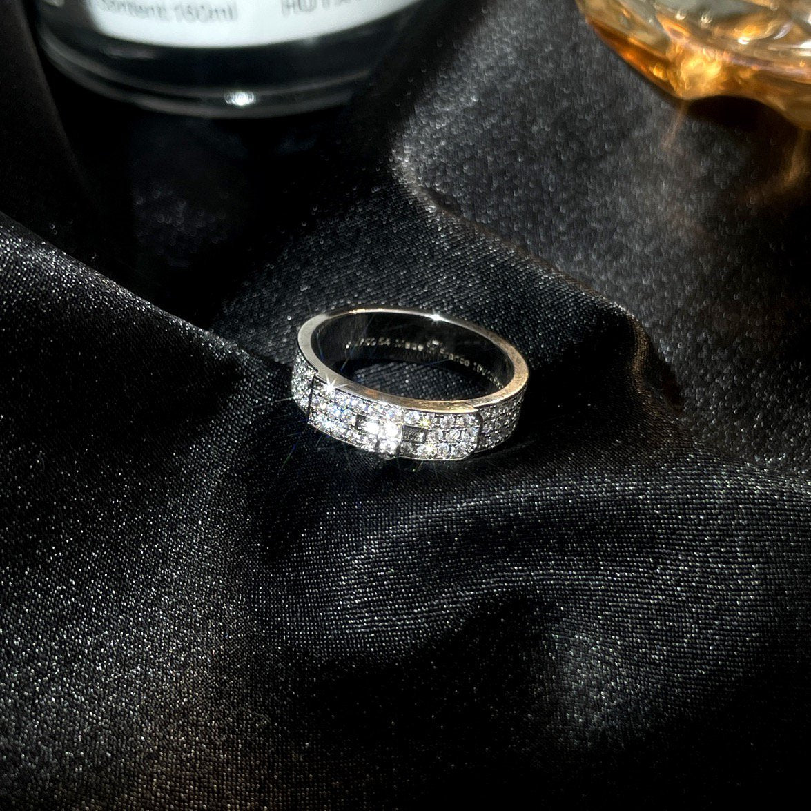 [moco jewelrys]KELLY SILVER DIAMOND RING