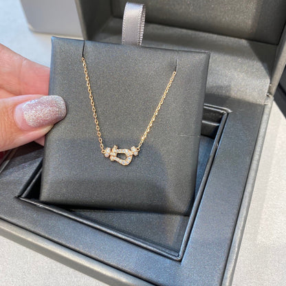[moco jewelrys]FORCE 10 DIAMOND PINK GOLD NECKLACE MINI MODEL
