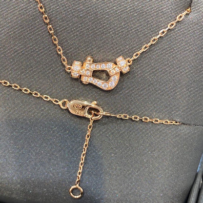 [moco jewelrys]FORCE 10 DIAMOND PINK GOLD NECKLACE MINI MODEL