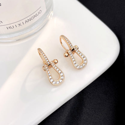 [moco jewelrys]FORCE 10 FULL DIAMOND DROP EARRINGS MEDIUM MODEL