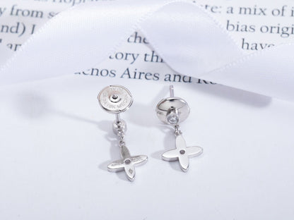 [moco jewelrys]VIDYLLE SILVER DIAMOND MINI DROP EARRINGS