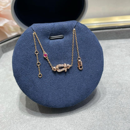 [moco jewelrys]FORCE 10 DIAMOND CHAIN LINK PINK GOLD BRACELET