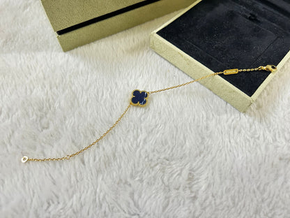 [moco jewelrys]CLOVER 1 MOTIF PIETERSITE BRACELET