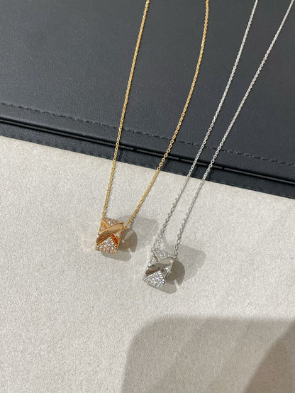 [moco jewelrys]LIENS EVIDENCE DIAMOND PAVED NECKLACE