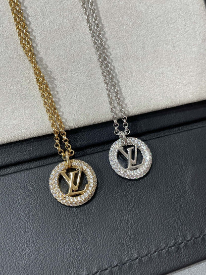 [moco jewelrys]BY NIGHT DIAMOND PAVED NECKLACE
