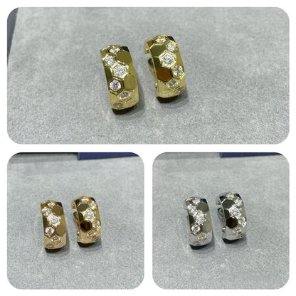 [moco jewelrys]BEE LOVE DIAMOND HOOP EARRINGS