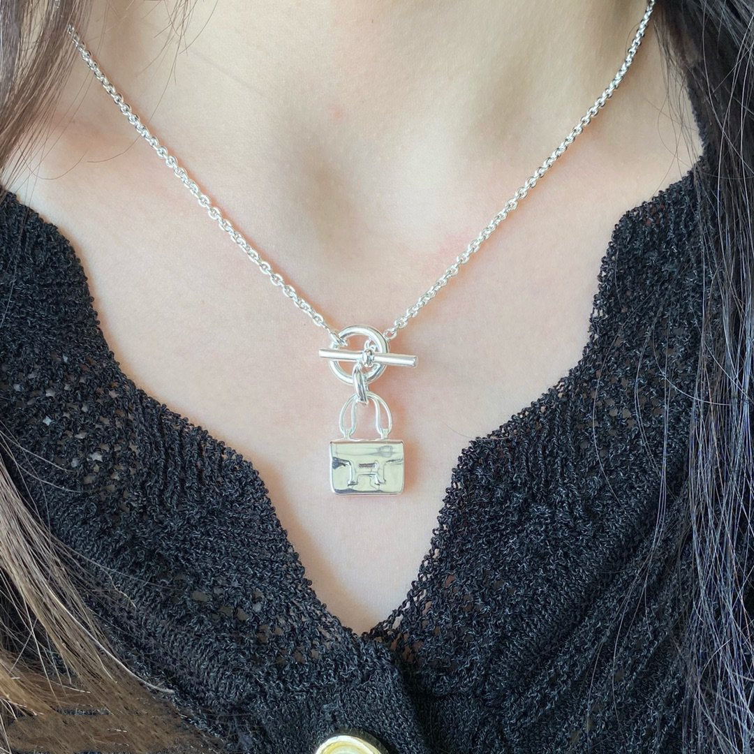 [moco jewelrys]CONSTANCE PEDANT SILVER NECKLACE