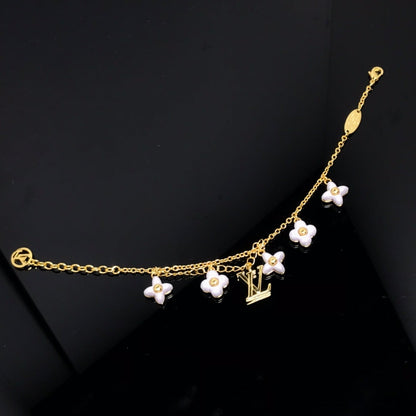 [moco jewelrys]LOGO 6 MOTIF STAR AND SUN GOLD BRACELET