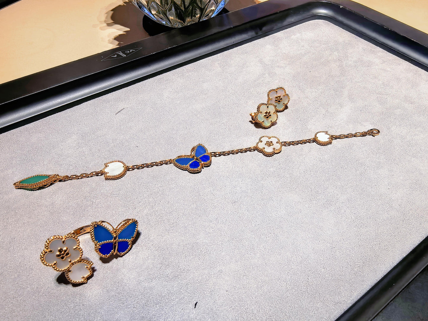 [moco jewelrys]2026 NEW MODEL SPRING LUCKY 3 MOTIF GOLD RING