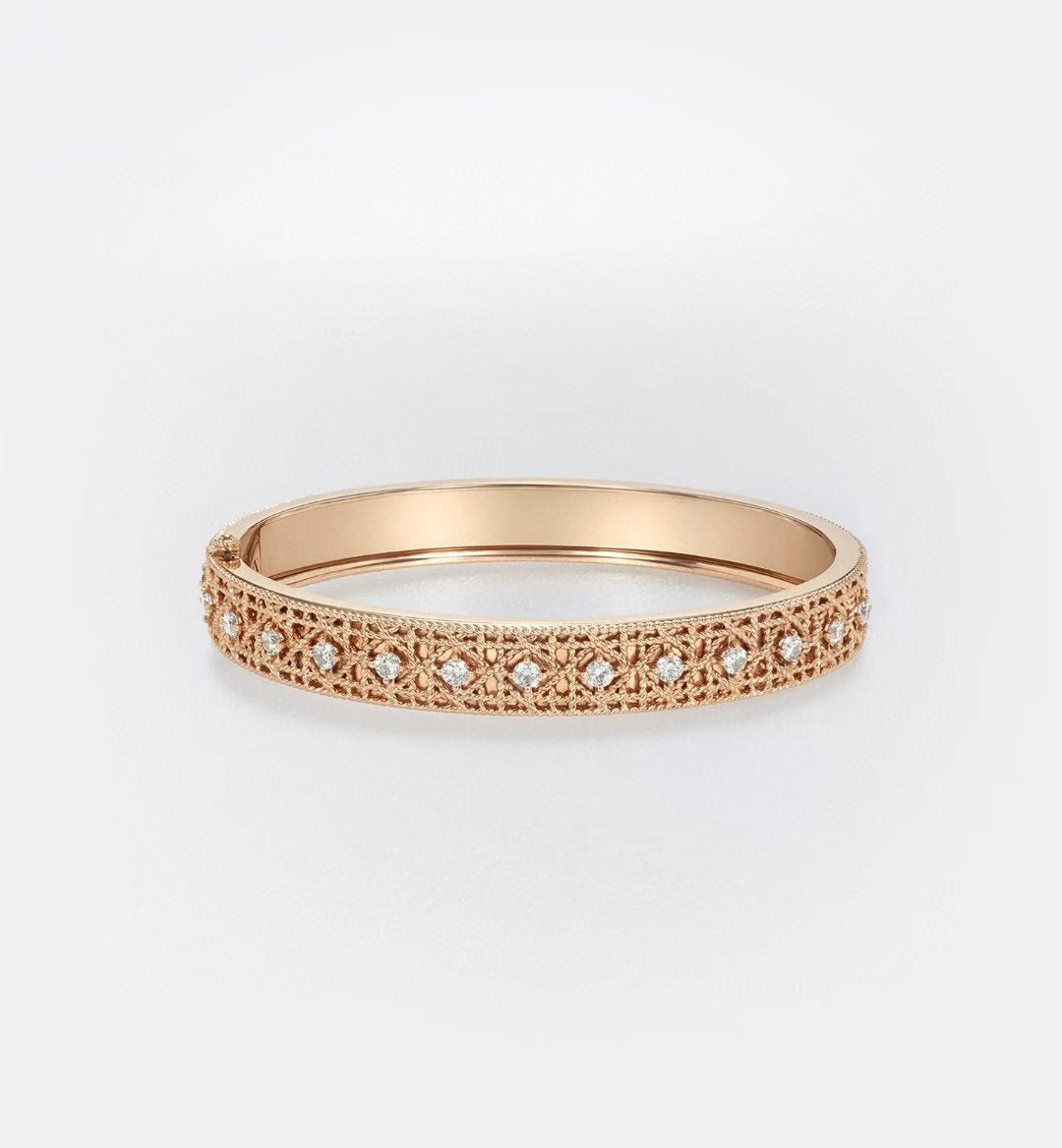 [moco jewelrys]2026 WOVEN-PATTERN BRACELET SET WITH FULL DIAMOND INLAY THREE-COLORS