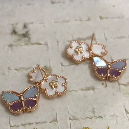 [moco jewelrys] 26 NEW CLOVER LUCKY LIGHT PURPLE SET