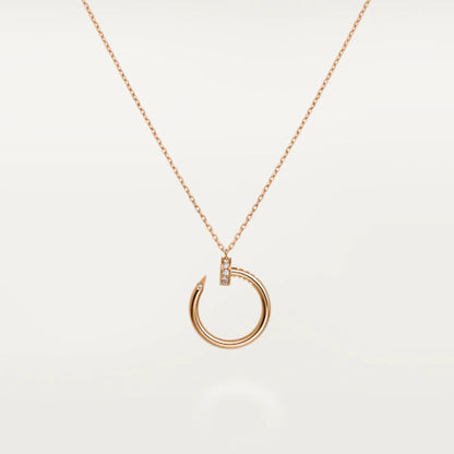 [moco jewelrys]JUSTE NECKLACE PINK GOLD
