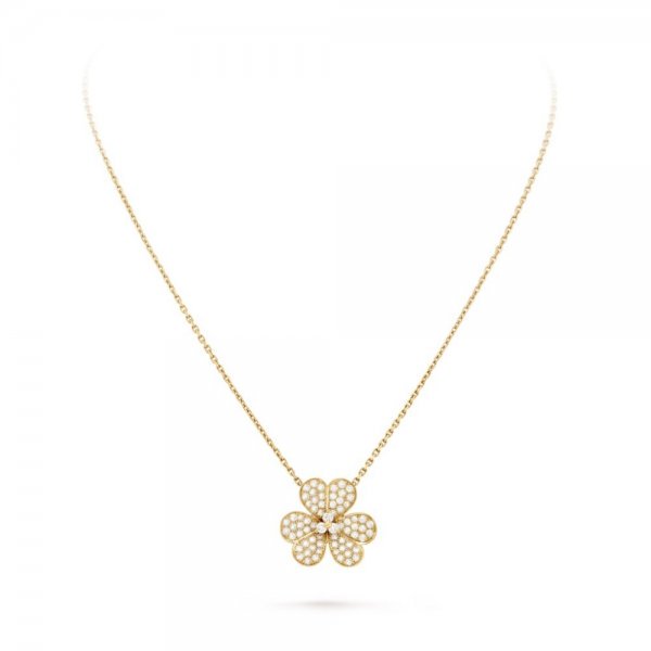 [moco jewelrys]FLOWER DIAMOND NECKLACE