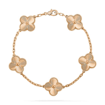 [Moco jewelrys] CLOVER 5 MOTIF LASER BRACELET COLLECTION