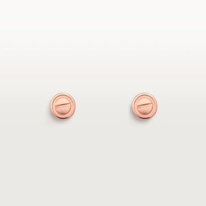 [moco jewelrys]LOVE EARRINGS PINK GOLD 10MM