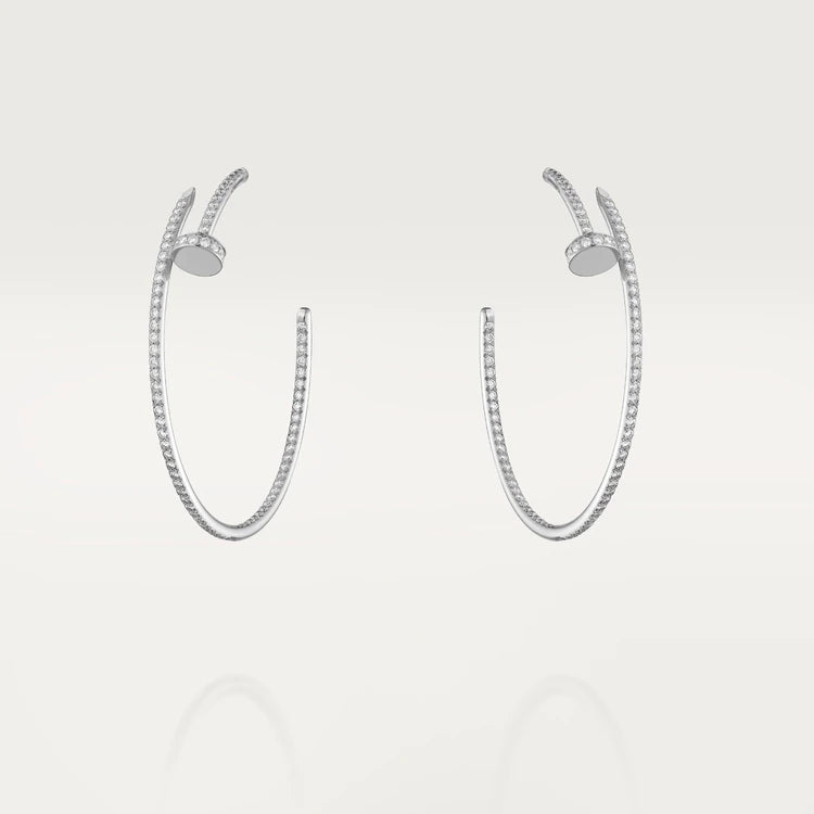 [moco jewelrys]JUSTE EARRINGS FULL DIAMONDS 1.8MM