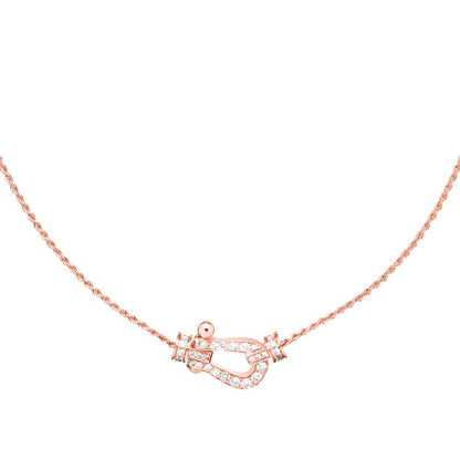 [moco jewelrys]FORCE 10 PINK GOLD DIAMOND NECKLACE