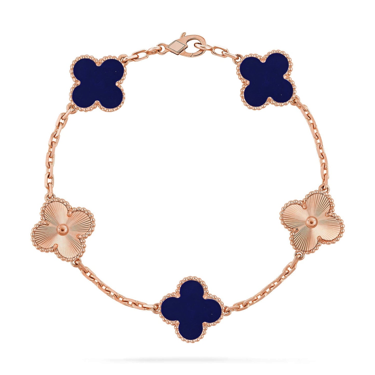 [Moco jewelrys]CLOVER 5 MOTIF LAPIS LAZULI BRACELET COLLECTION