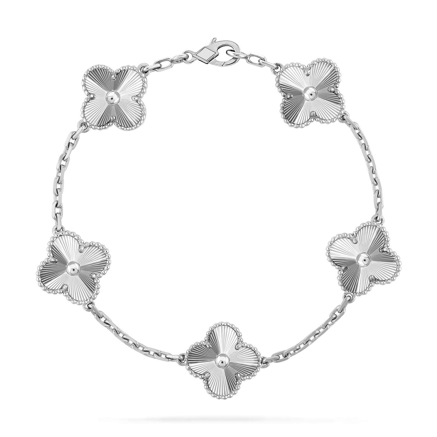 [Moco jewelrys] CLOVER 5 MOTIF LASER BRACELET COLLECTION