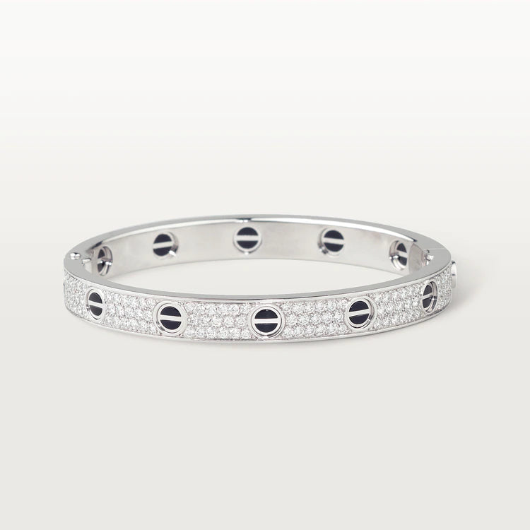 [moco jewelrys]LOVE BRACELET 6.1MM DIAMOND-PAVED CERAMIC