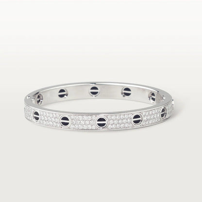 [moco jewelrys]LOVE BRACELET 6.1MM DIAMOND-PAVED CERAMIC