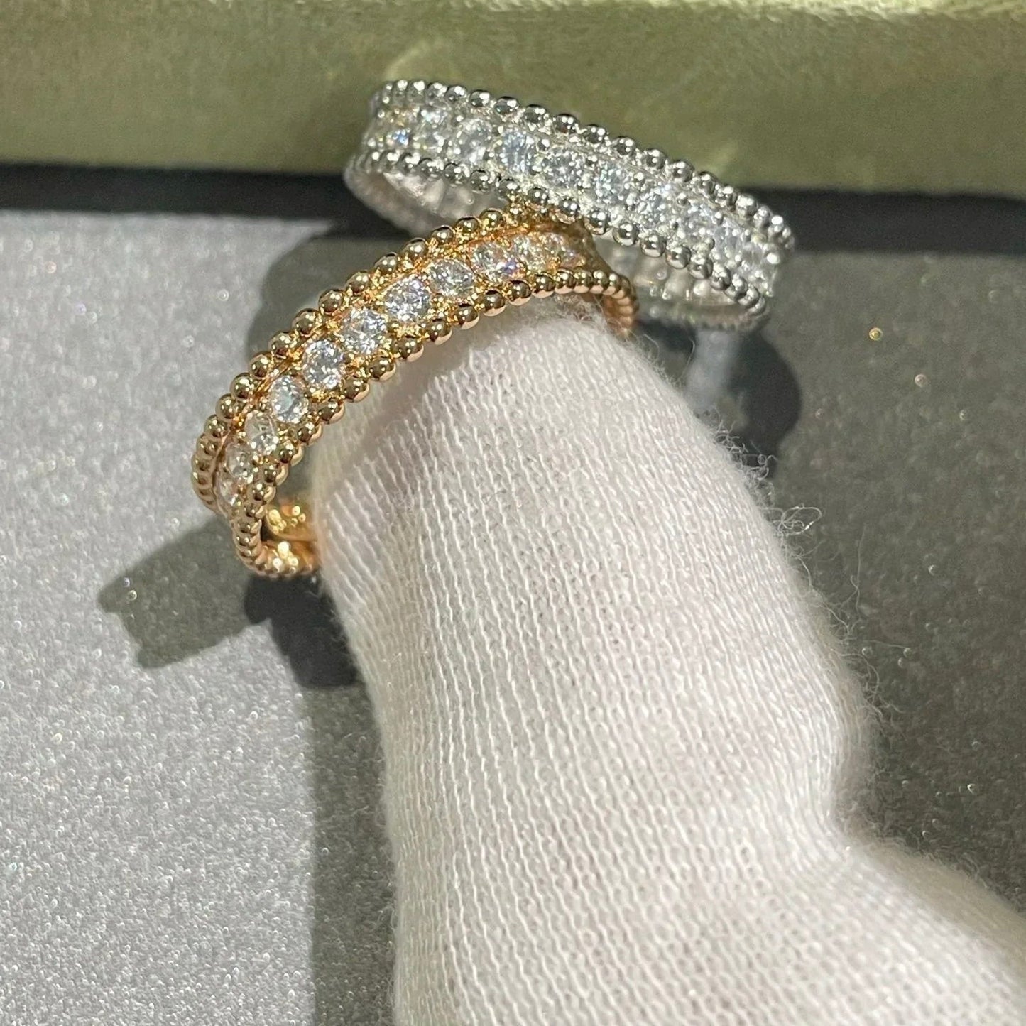 [moco jewelrys]PERLEE DIAMOND ROSE GOLD RING