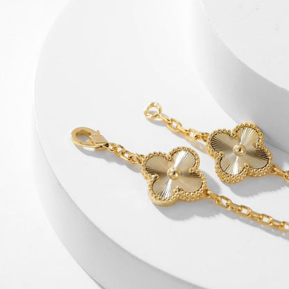 [moco jewelrys]CLOVER 10 MOTIFS LASER NECKLACE