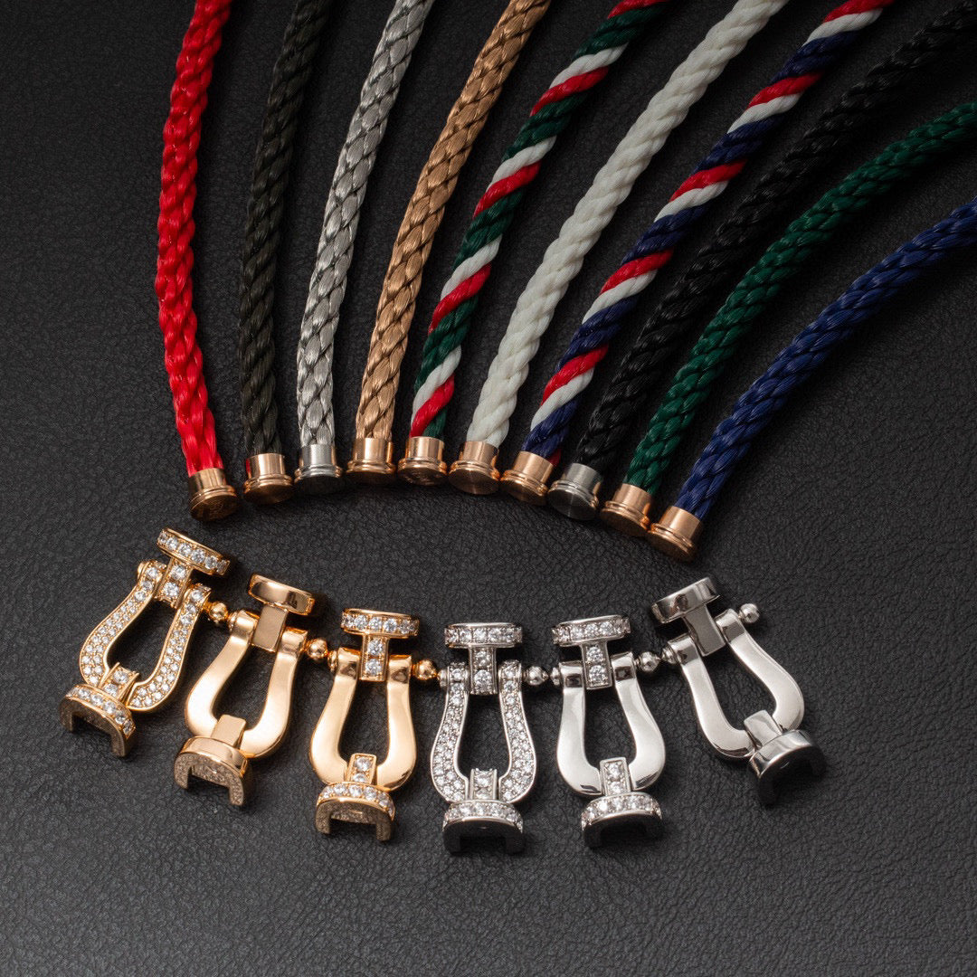 [moco jewelrys]FORCE LARGE HORSESHOE FULL DIAMOND BRACELET GOLD