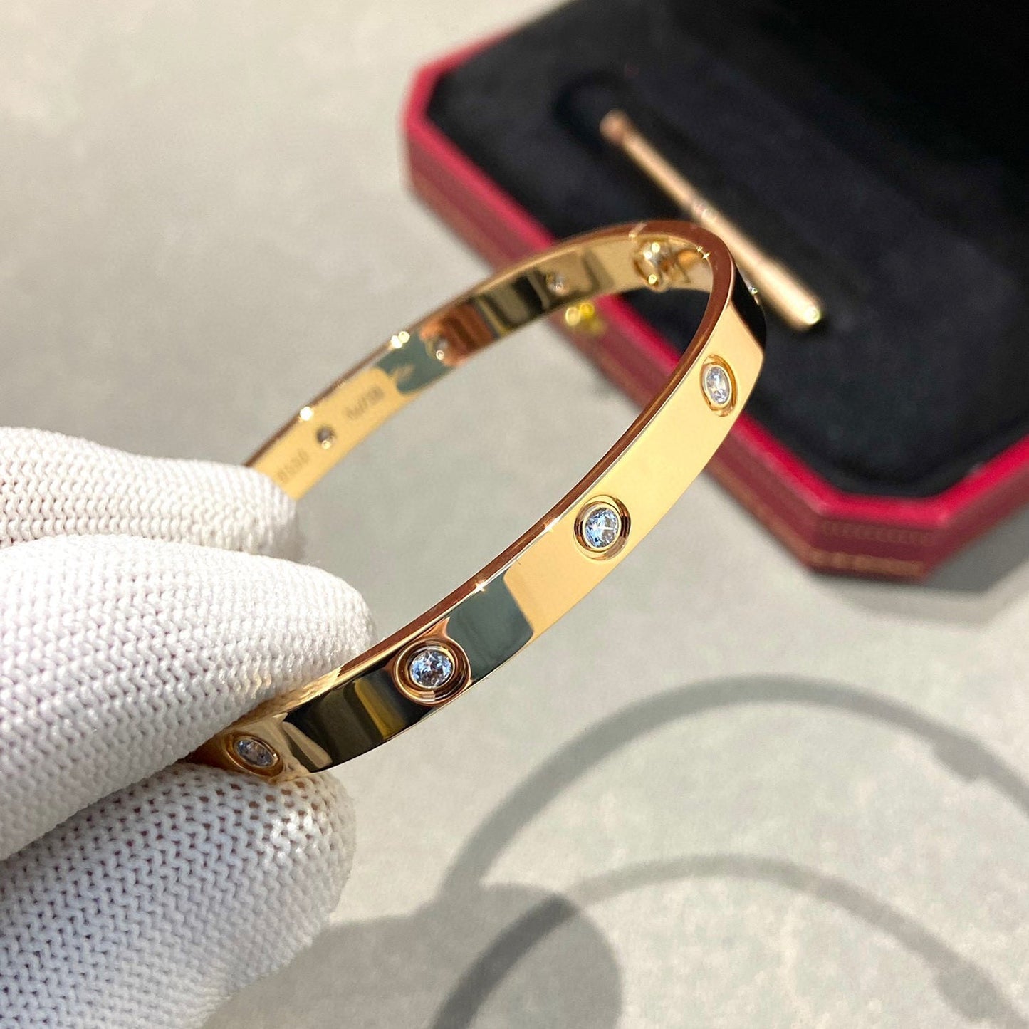 [moco jewelrys]LOVE BRACELET 6.1MM 10 DIAMONDS