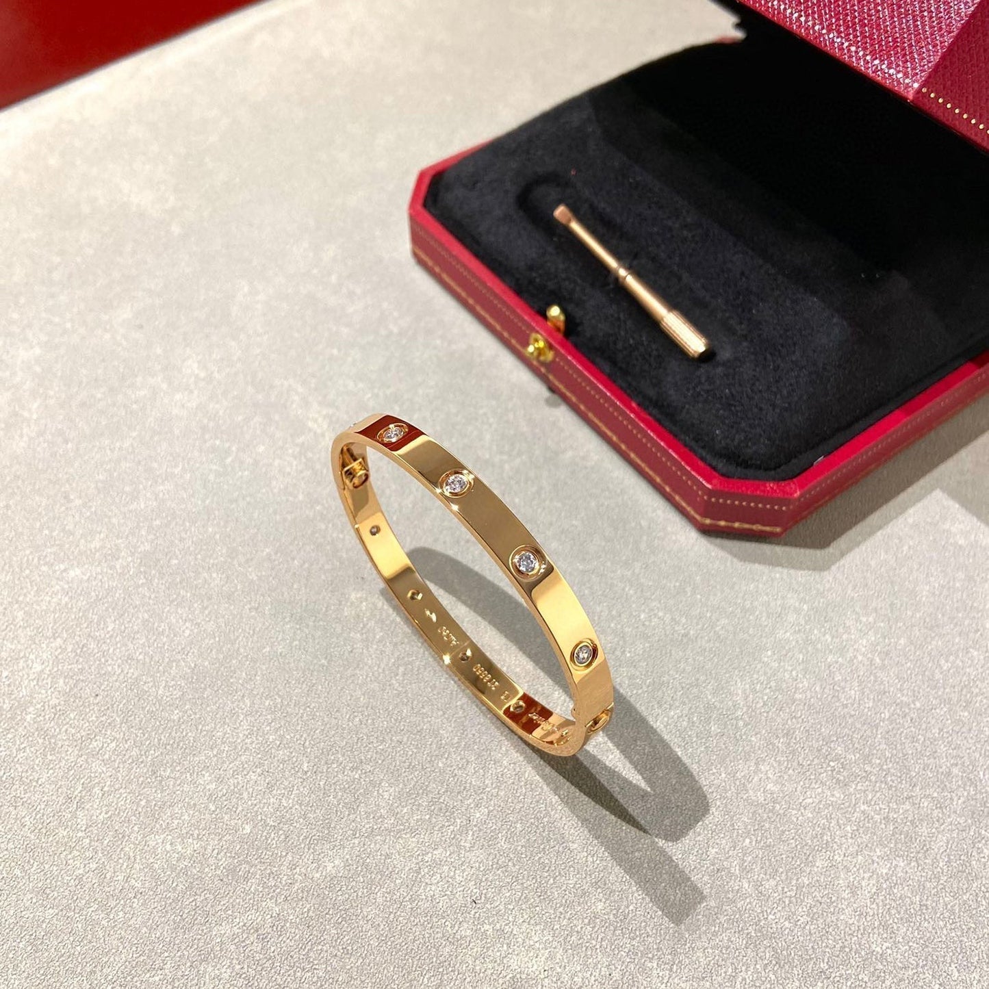 [moco jewelrys]LOVE BRACELET 6.1MM 10 DIAMONDS