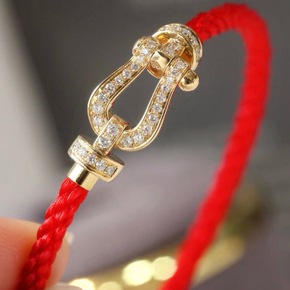 [moco jewelrys]FORCE LARGE HORSESHOE FULL DIAMOND BRACELET GOLD