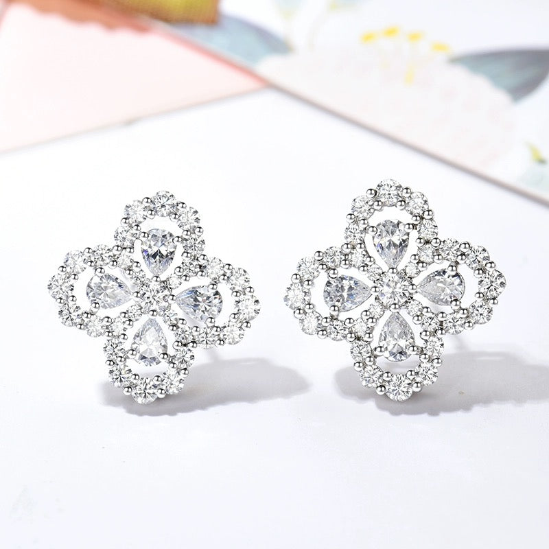 [moco jewelrys]LOOP EARRINGS FULL MOTIF DIAMOND 16MM