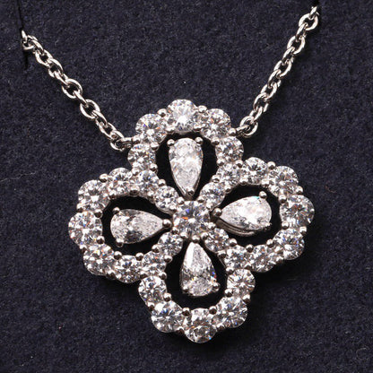 [moco jewelrys]LOOP NECKLACE FULL MOTIF DIAMOND 16MM MULTIPLE COLORS