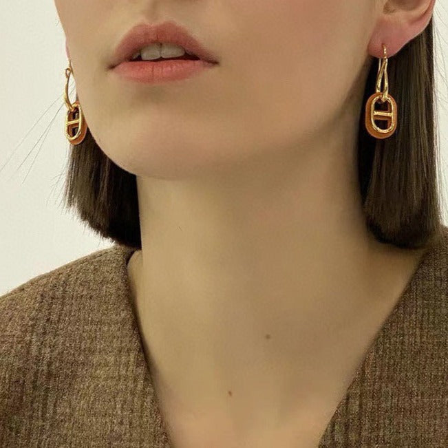 [moco jewelrys]HM O'MAILLON GOLD EARRINGS