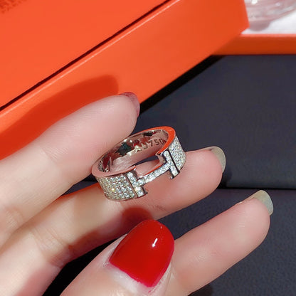 [moco jewelrys]H RING FULL DIAMOND