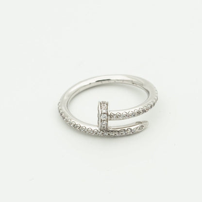 [moco jewelrys]JUSTE RING 1.8MM SILVER DIAMONDS