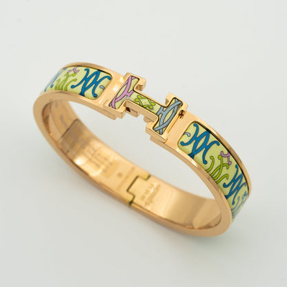 [moco jewelrys]H BRACELET BEIGE MULTICOLOR