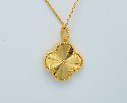 [moco jewelrys]CLOVER 25MM PEDANT NECKLACE GOLD