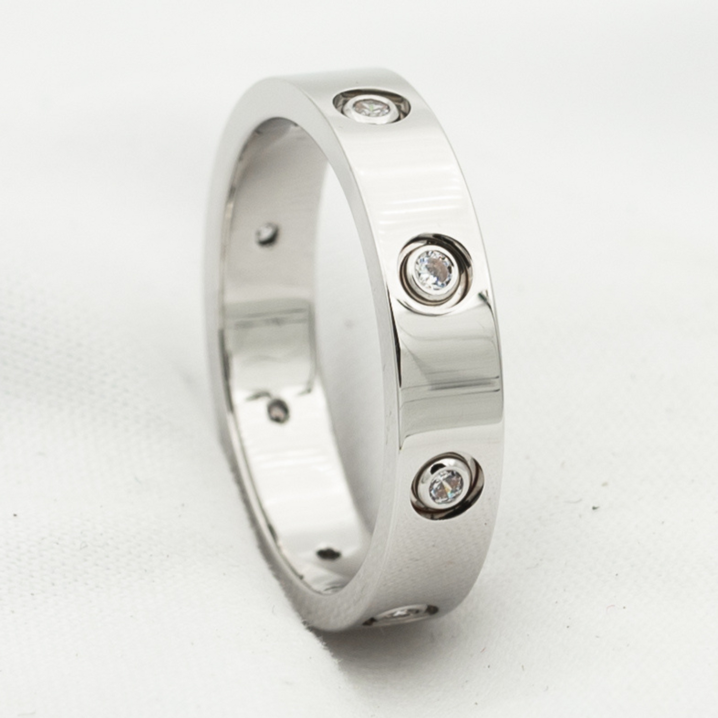 [moco jewelrys]LOVE RING 3.6MM 8 DIAMONDS